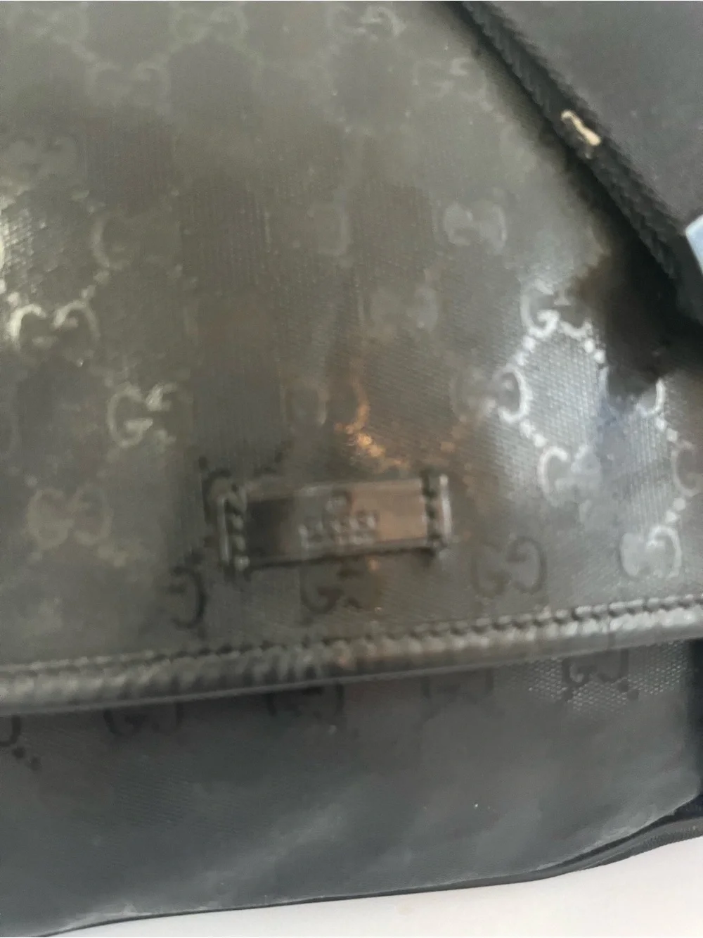 Gucci GG Black Imprime messenger bag